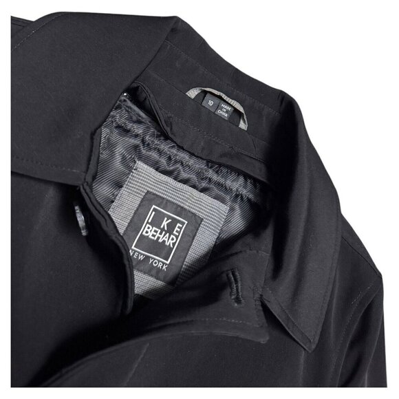 IKE BEHAR Winter Lined Insulated Business Casual Trench Jacket Coat Womens 10 - Picture 3 of 7